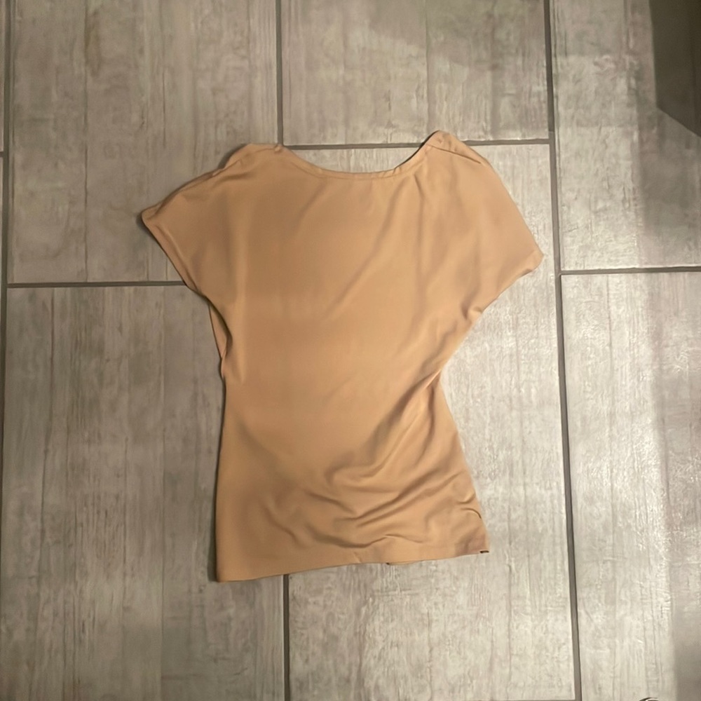 Beige Backless Top